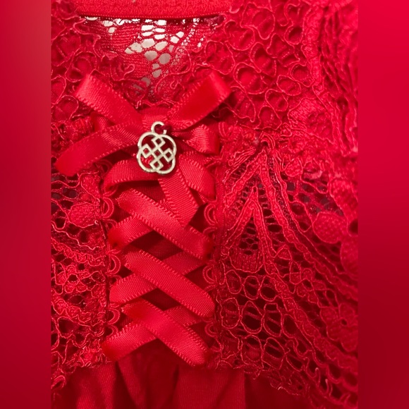 Sexy Red Lace Cami - Picture 5 of 5